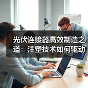 光伏连接器高效制造之道：注塑技术如何驱动绿色能源升级（图2）